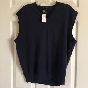 Jos A Bank navy sweater vest
